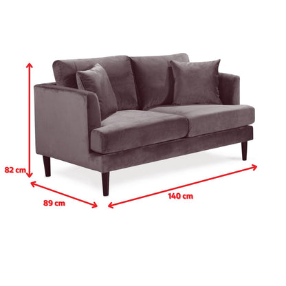Ravello 2 Seater - Dimensions Diagram