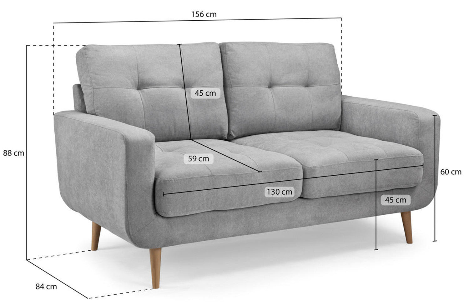 Rebekah Sofa Set - Grey