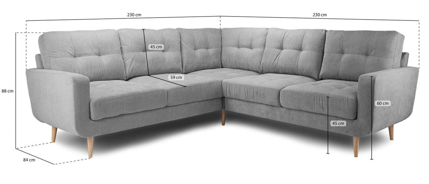 Rebekah Sofa Set - Grey