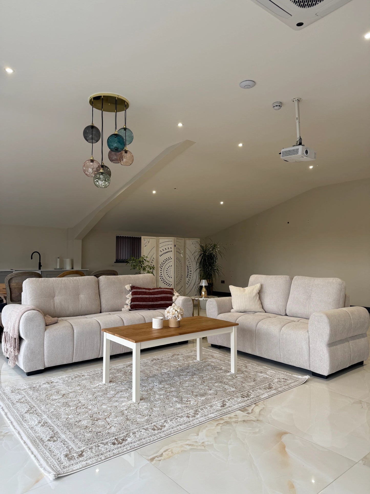 San Marino 3+2 Seater Sofa Set - Beige