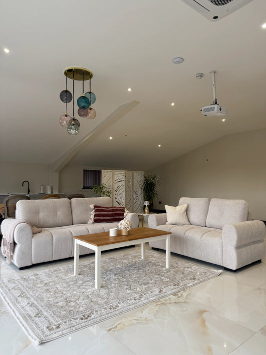 San Marino 3+2 Seater Sofa Set - Beige