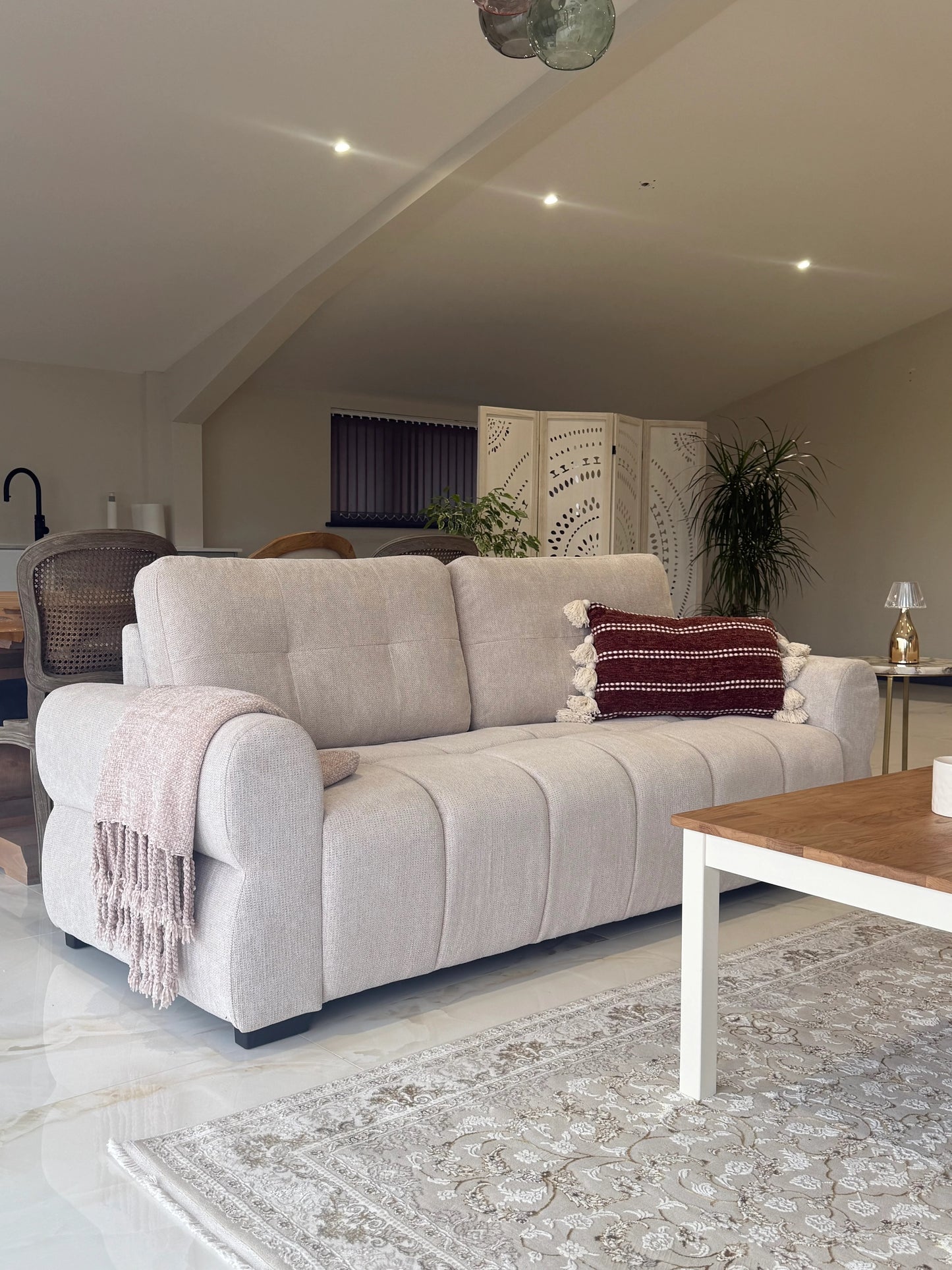 San Marino 3+2 Seater Sofa Set - Beige