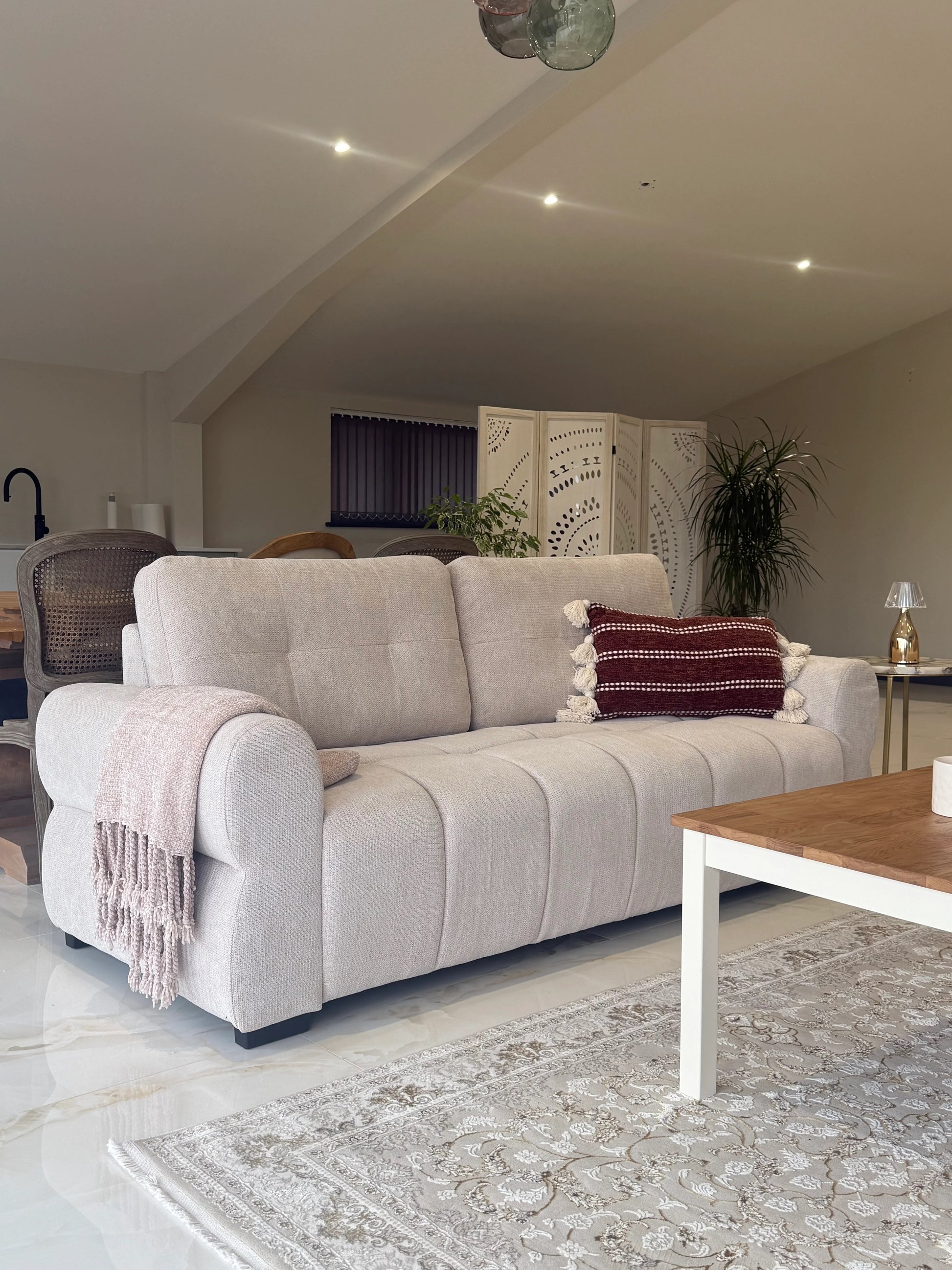 San Marino 3+2 Seater Sofa Set - Beige
