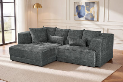 Brooklyn Electric Storage Left Hand Sofa Bed - Dark Grey Pre-Order