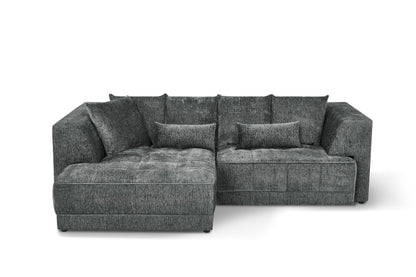 Brooklyn Electric Storage Left Hand Sofa Bed - Dark Grey Pre-Order