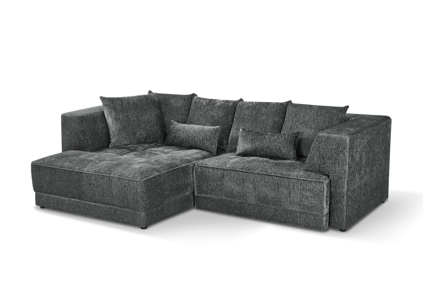 Brooklyn Electric Storage Left Hand Sofa Bed - Dark Grey Pre-Order