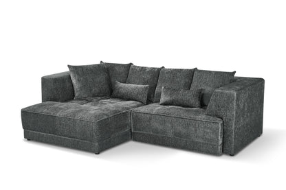 Brooklyn Electric Storage Left Hand Sofa Bed - Dark Grey Pre-Order
