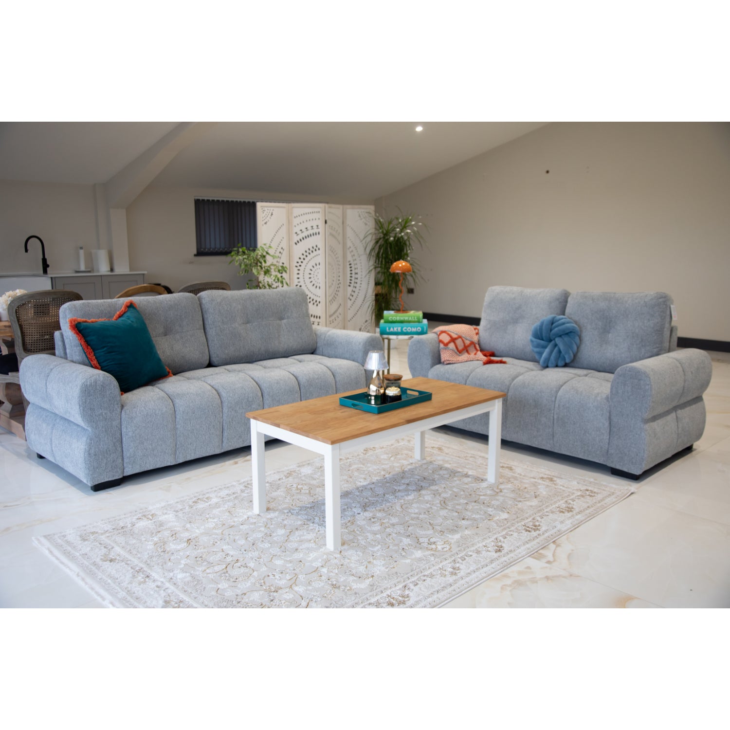 San Marino 3+2 Seater Sofa Set - Grey