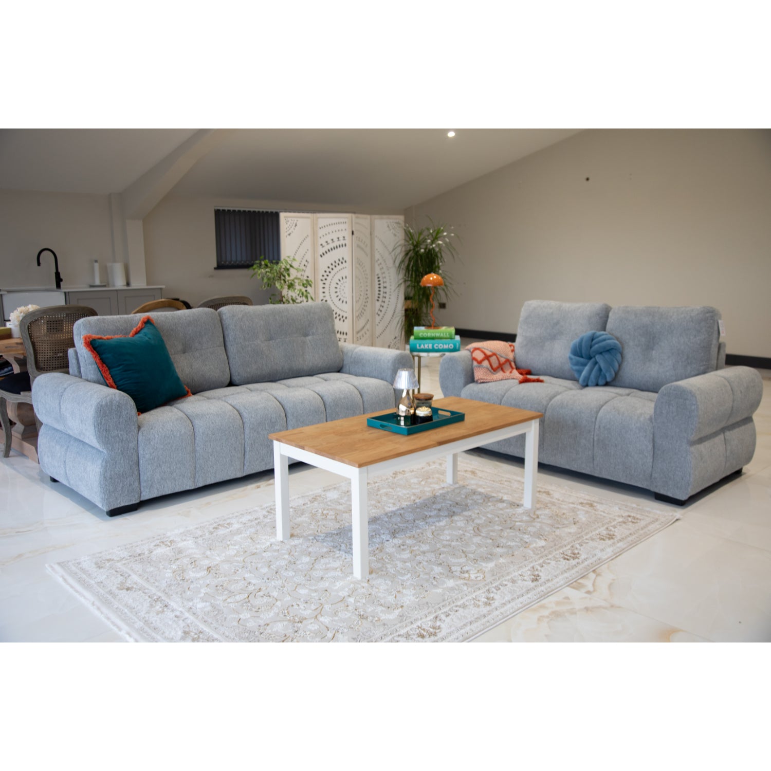 San Marino 3+2 Seater Sofa Set - Grey