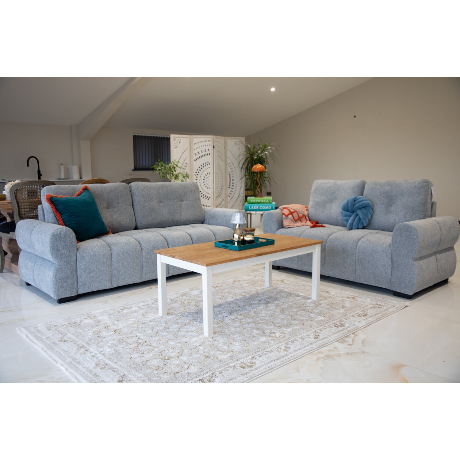 San Marino 3+2 Seater Sofa Set - Grey