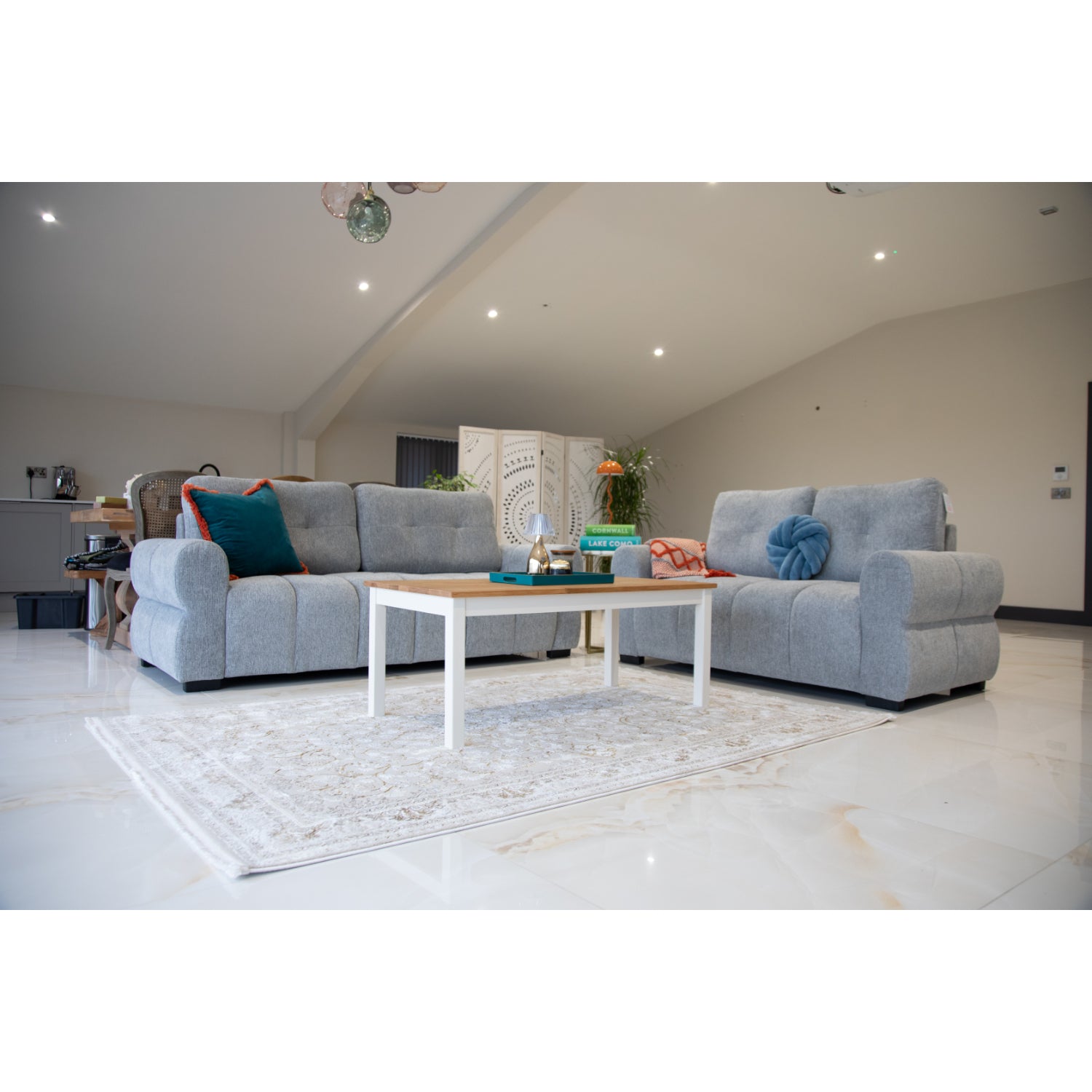 San Marino 3+2 Seater Sofa Set - Grey