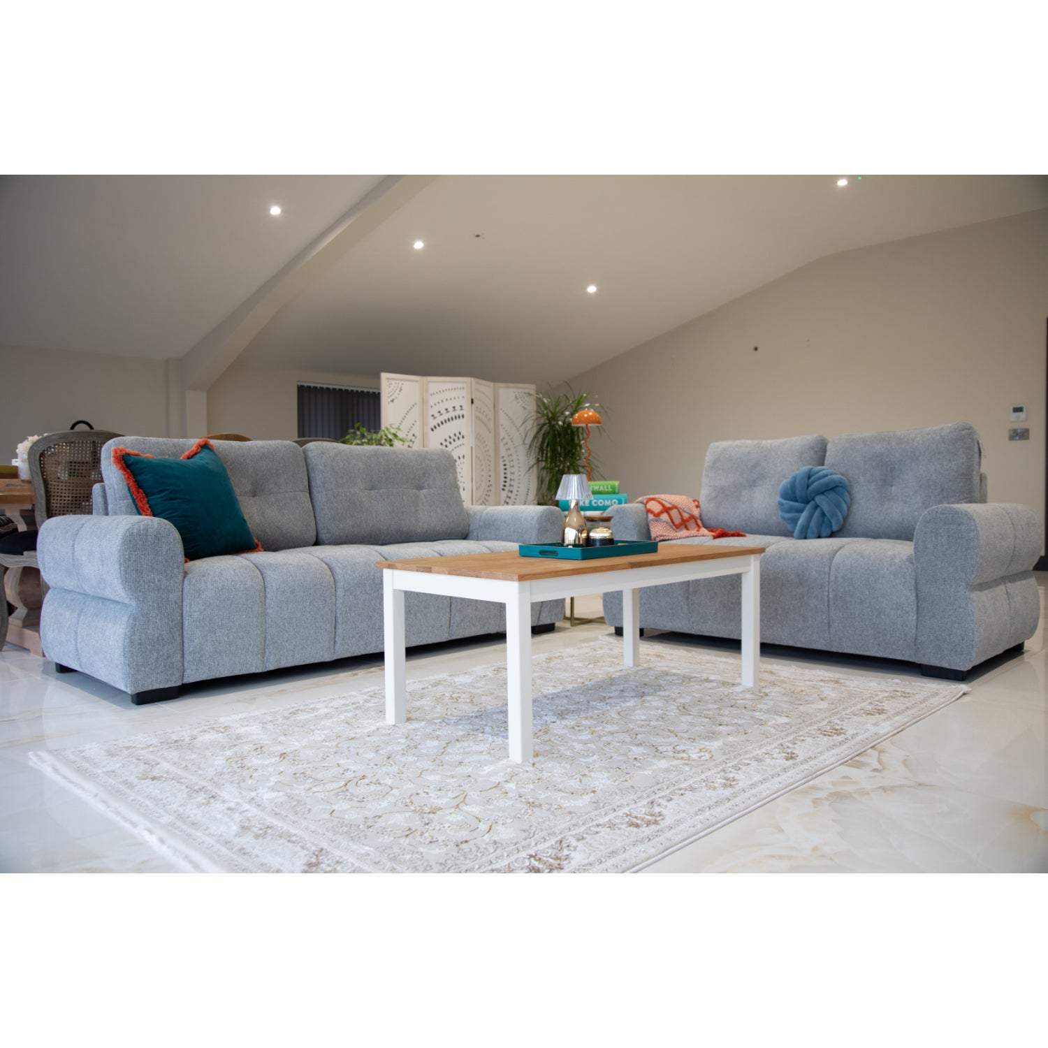 San Marino 3+2 Seater Sofa Set - Grey