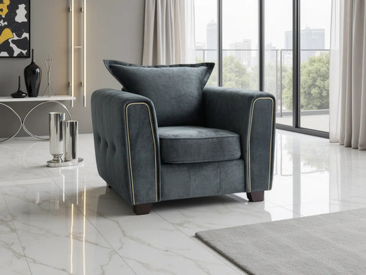 Serena Armchair Sofa - Black