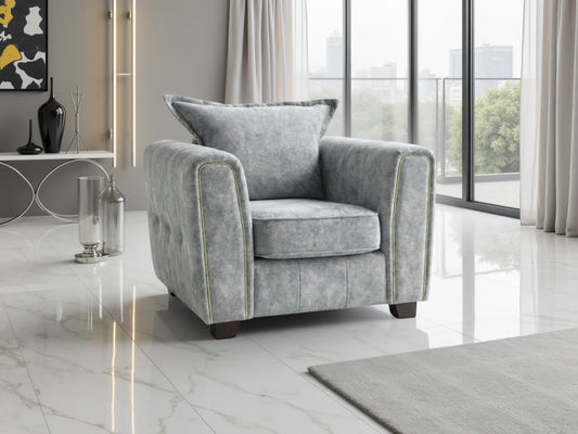 Serena Armchair Sofa - Grey