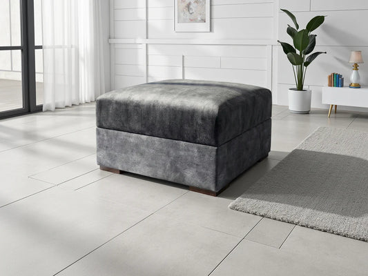 Serena Footstool Sofa - Black