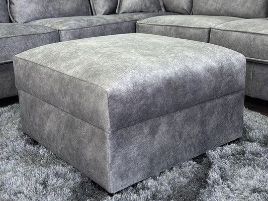 Serena Footstool Sofa - Grey