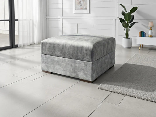 Serena Footstool Sofa - Grey