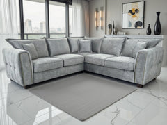 Serena Large Corner Sofa - Grey