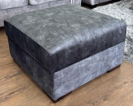 Serena Footstool Sofa - Black
