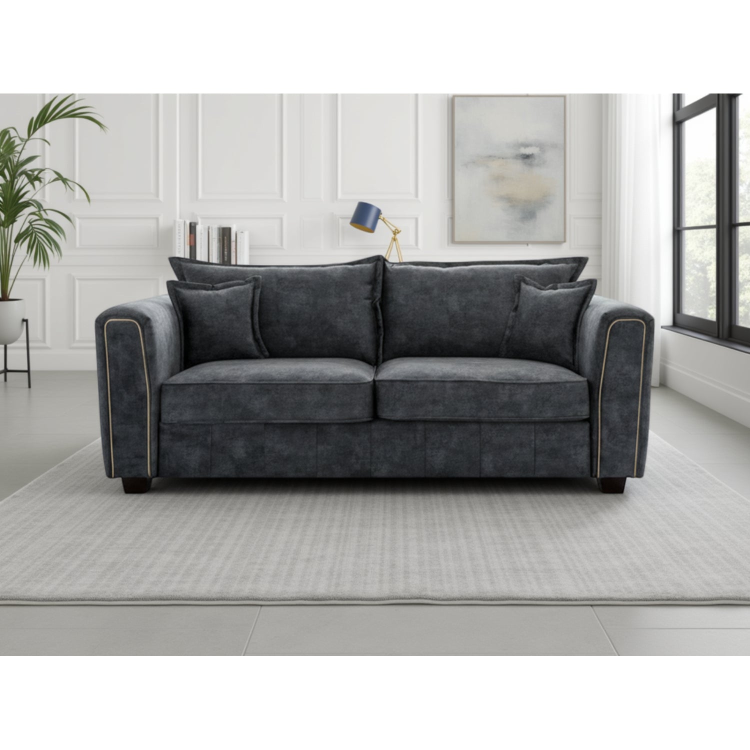 Serena 3 Seater Sofa - Black