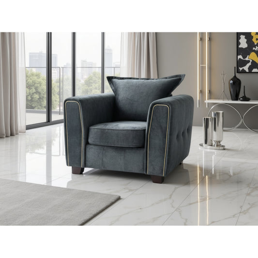 Serena Armchair Sofa - Black