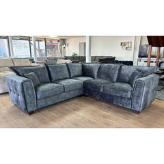 Serena Large Corner Sofa - Black