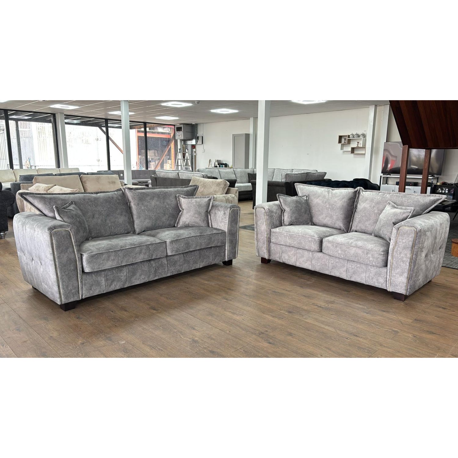 Serena 3+2 Seater Sofa - Grey