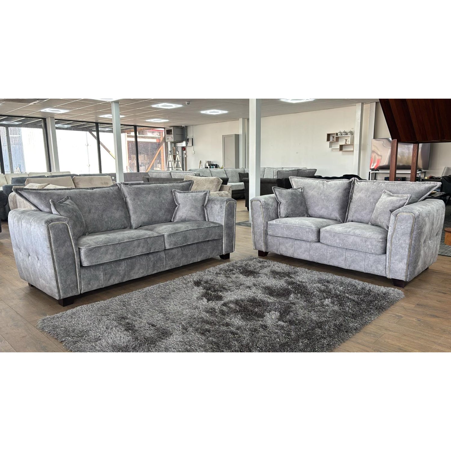 Serena 3+2 Seater Sofa - Grey