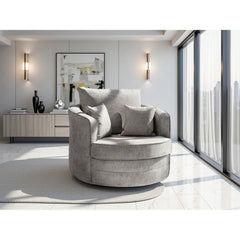 Serena Swivel Chair Sofa - Grey
