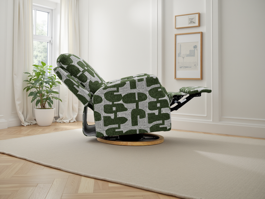 Seville Electric Reclining Chair Green