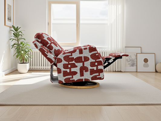 Seville Electric Reclining Chair Red