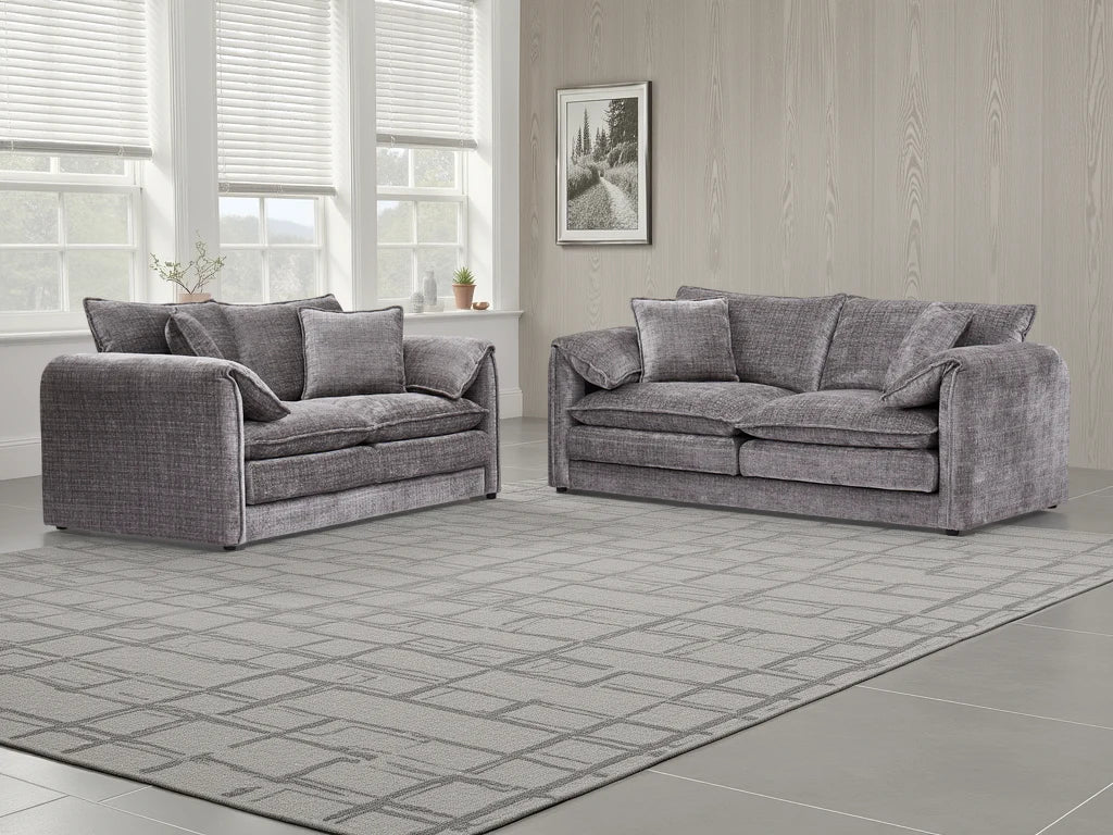 Solaya 3+2 Seater Sofa - Grey