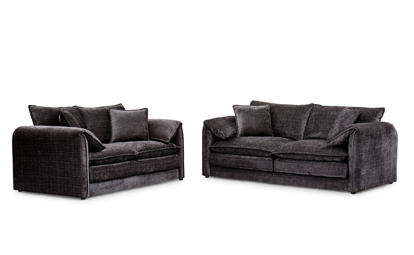 Solaya 3+2 Seater Sofa - Black