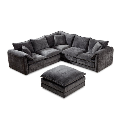 Solaya Corner Sofa - Black