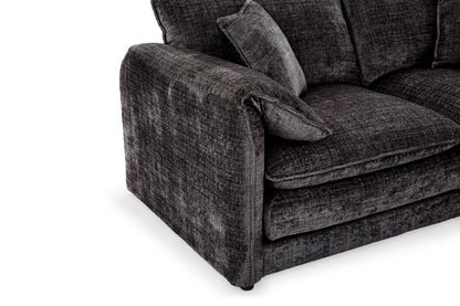Solaya 3+2 Seater Sofa - Black