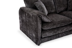 Solaya 3 Seater Sofa - Black