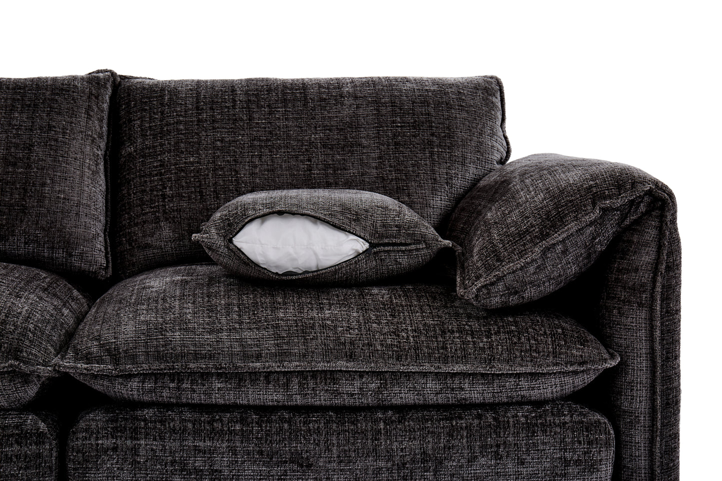 Solaya 3+2 Seater Sofa - Black