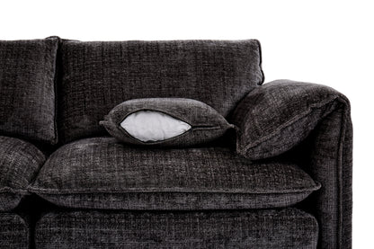 Solaya 3+2 Seater Sofa - Black