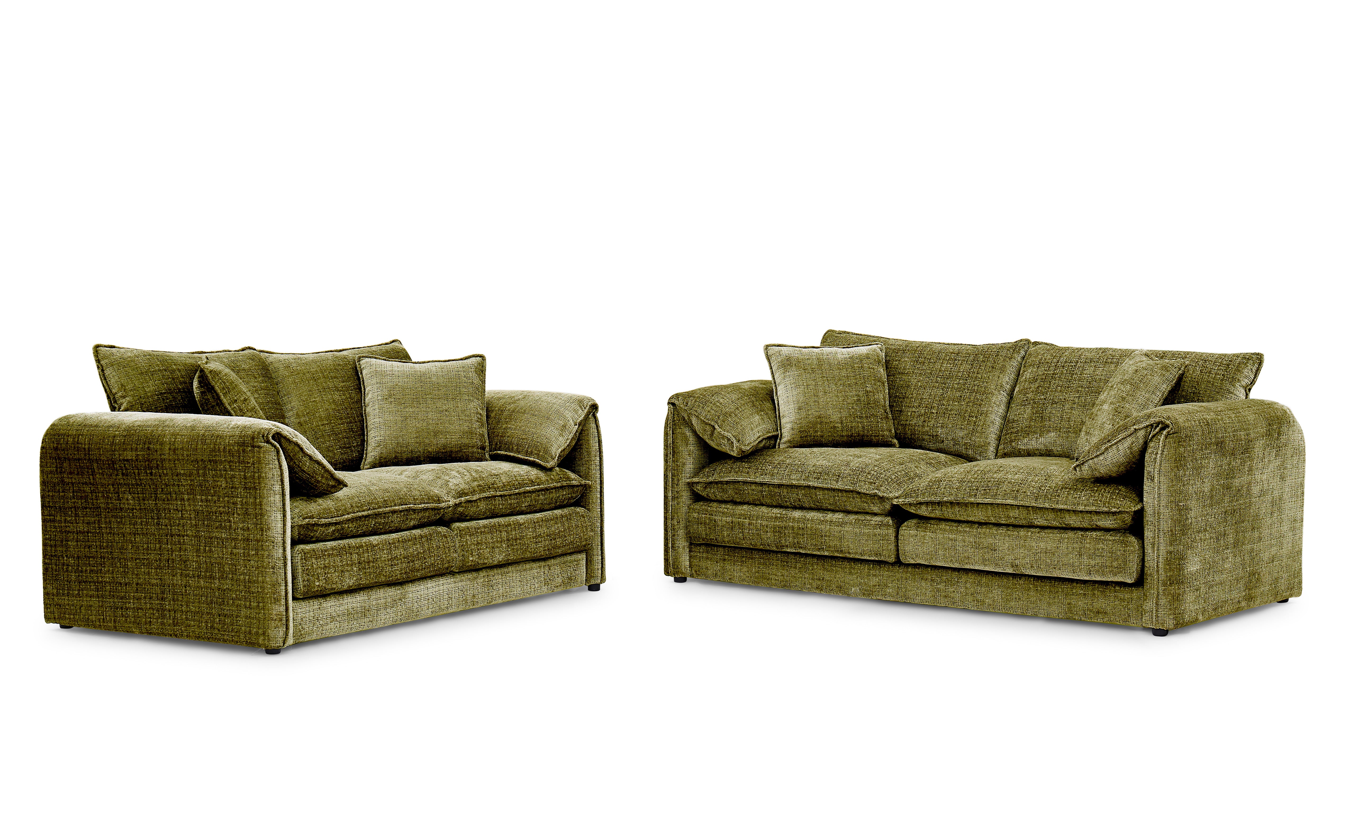 Solaya 3+2 Seater Sofa - Green