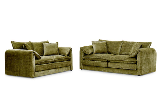 Solaya 3+2 Seater Sofa - Green