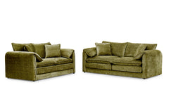 Solaya 3+2 Seater Sofa - Green
