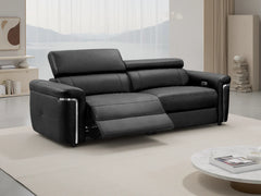Somerville Electric Recliner 3 Seater Sofa - Black