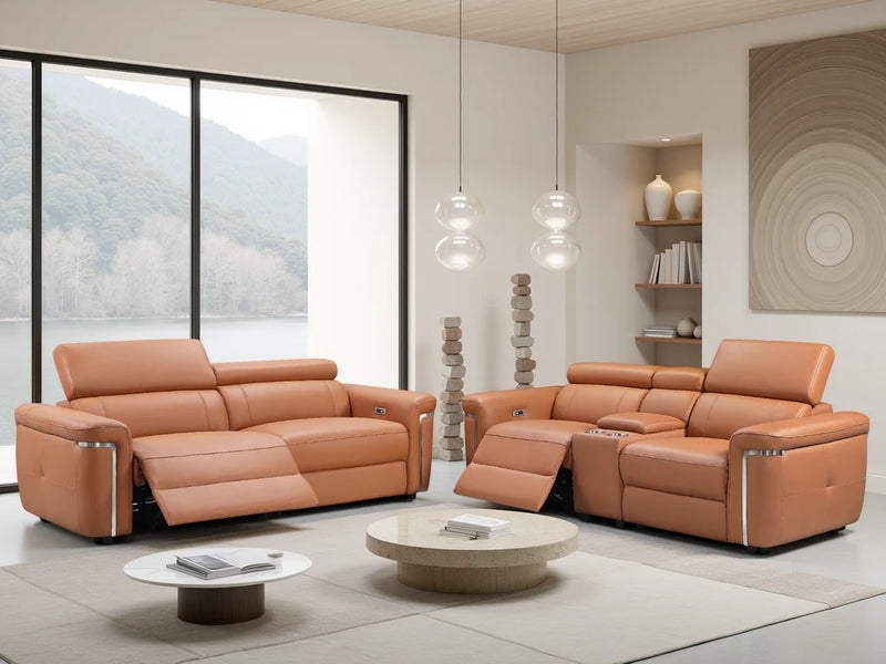 Somerville Electric Recliner 3+2 Seater Sofa - Tan