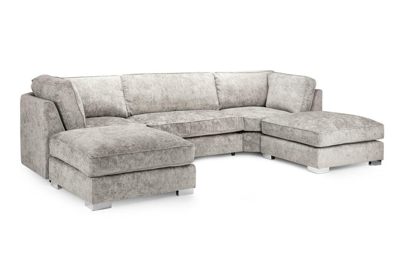 Bishop Fullback Alaska Truffle U Shape Sofa