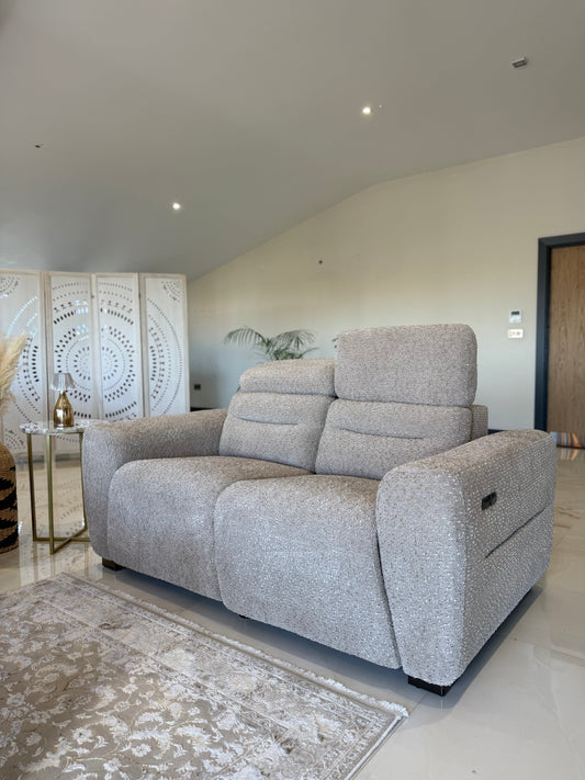 Tokyo Electric Recliner Beige 2 Seater