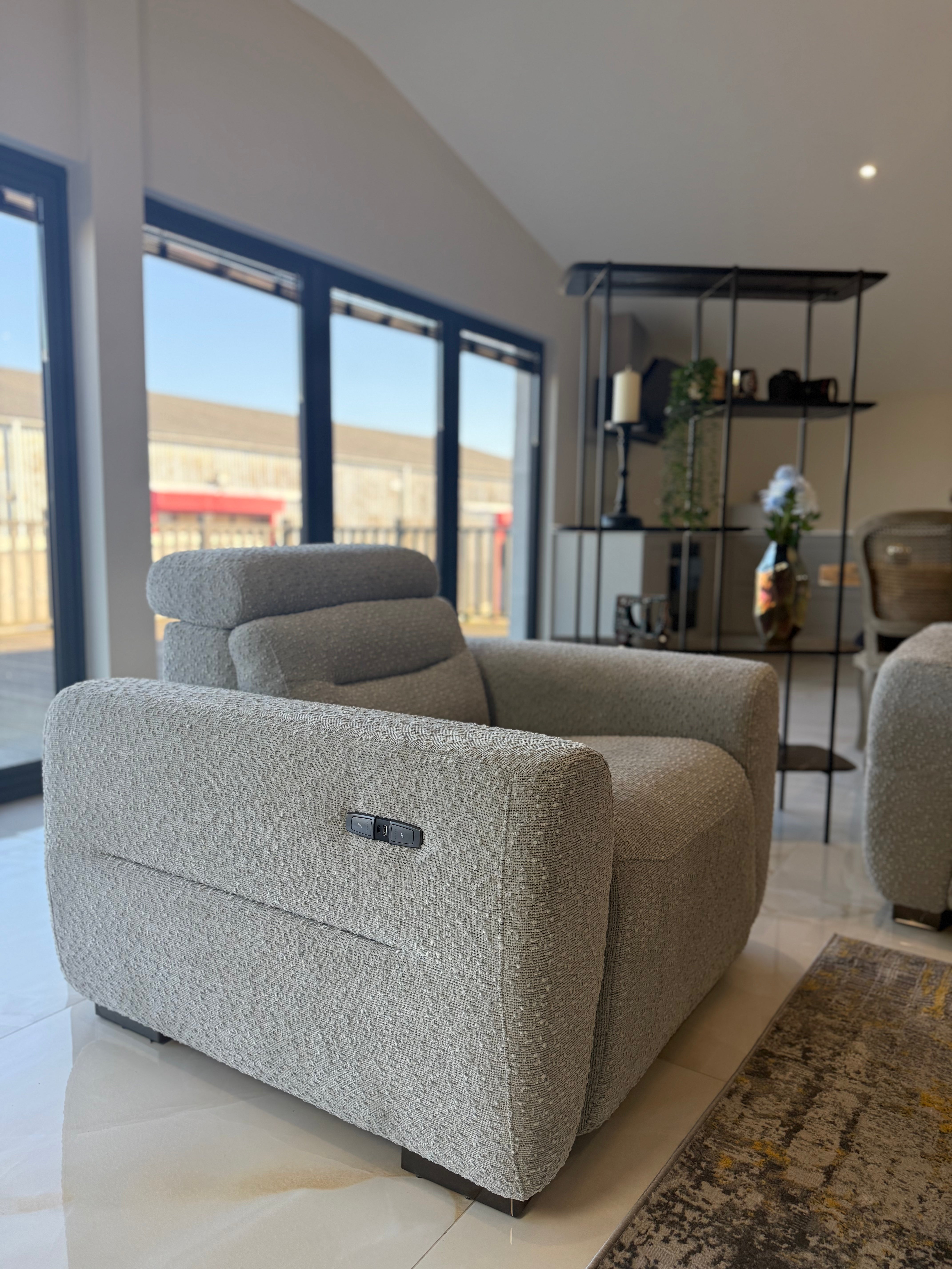 Tokyo Electric Recliner Grey 3+2+1 Seater