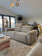 Tokyo Electric Recliner Beige 3+2 Seater