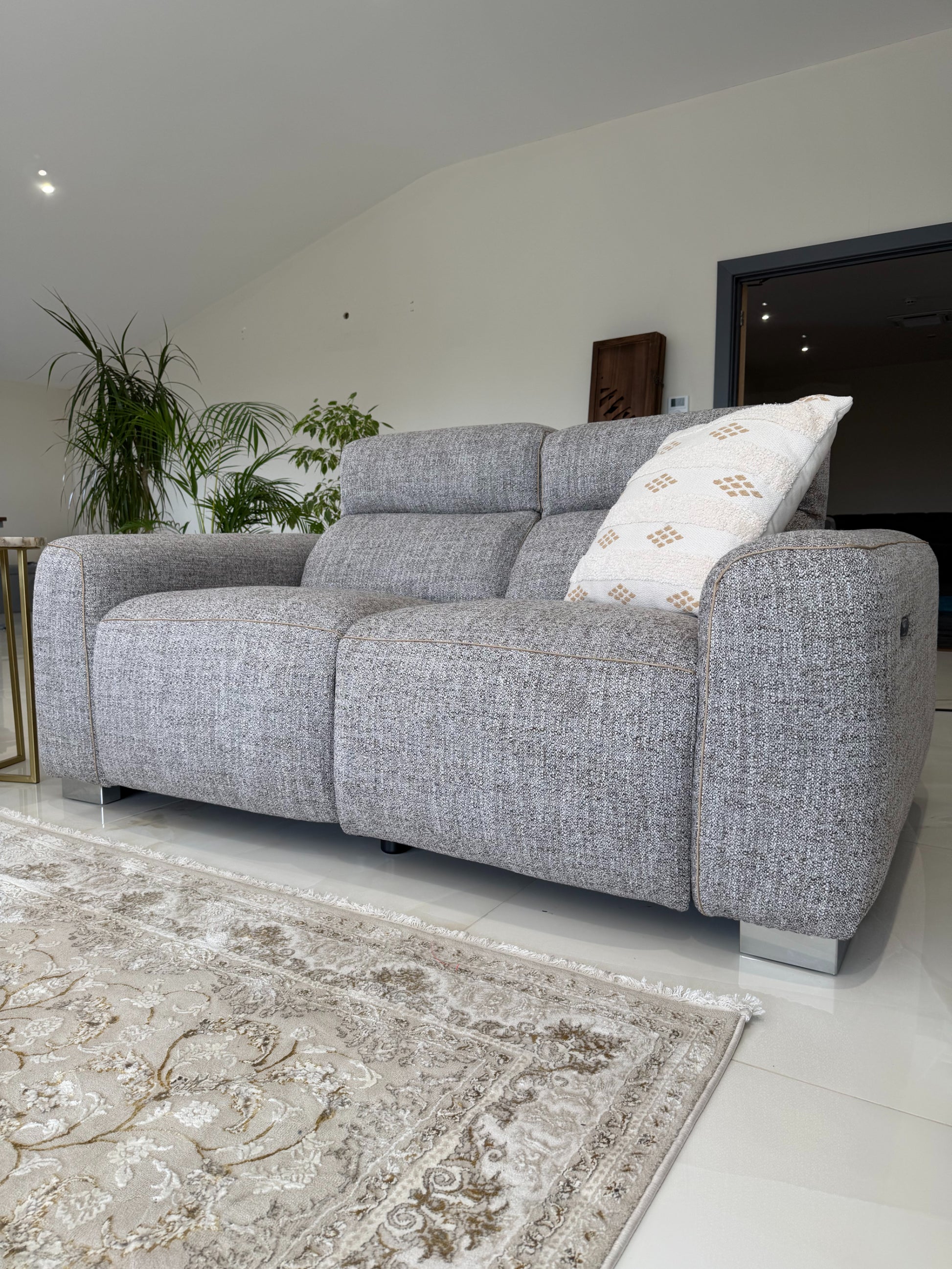 Toronto Electric Recliner Beige 3+2+1 Seater