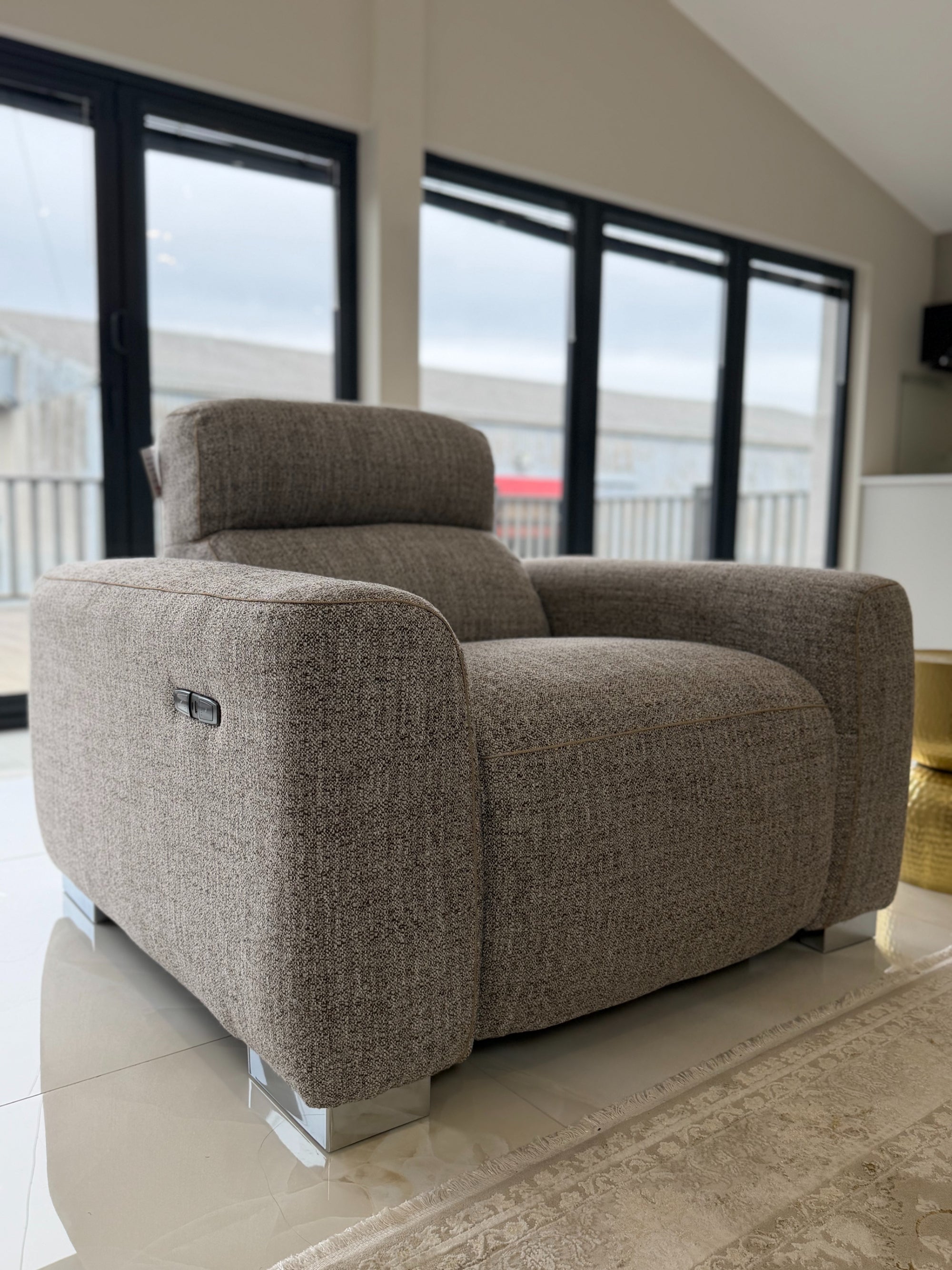 Toronto Electric Recliner Beige 3+2+1 Seater