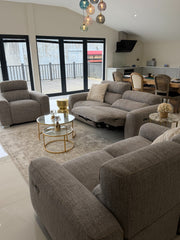 Toronto Electric Recliner Beige 3+2+1 Seater